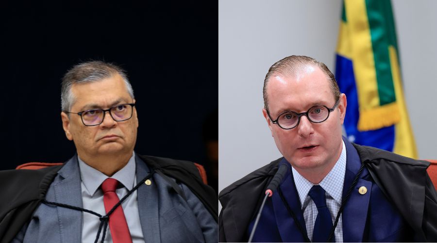 Os ministros Flavio Dino e Cristiano Zanin, do STF