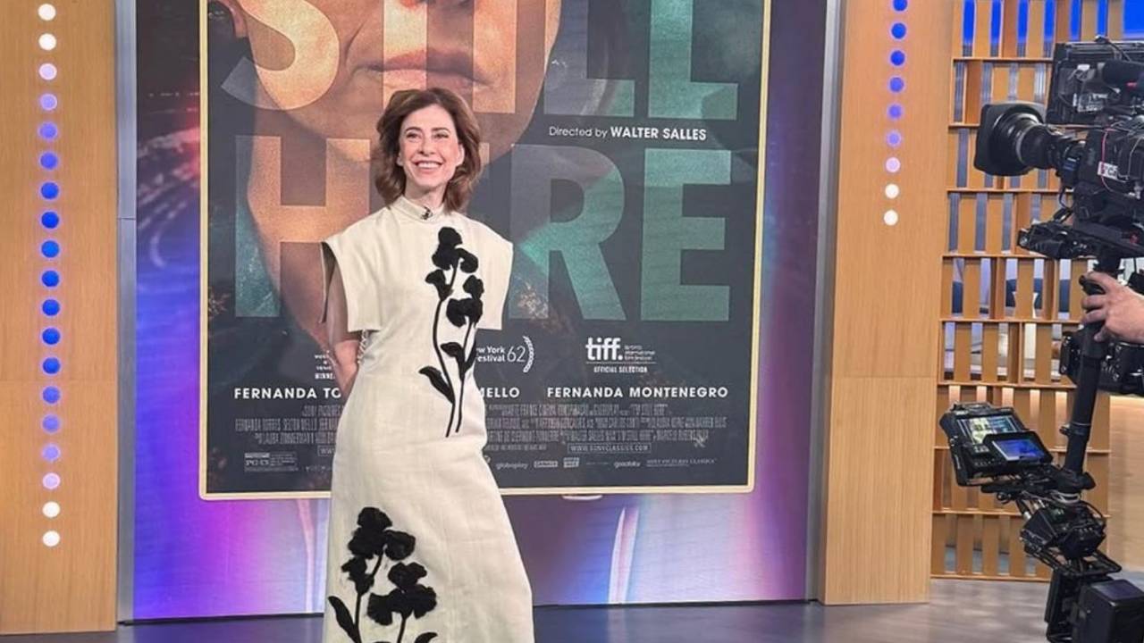 Fernanda Torres no programa 'GMA 3'