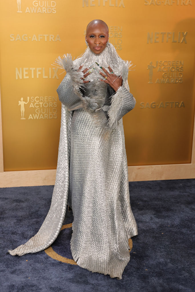 31st Annual Screen Actors Guild Awards – Arrivals Cynthia Erivo veste vintage alta costura Givenchy