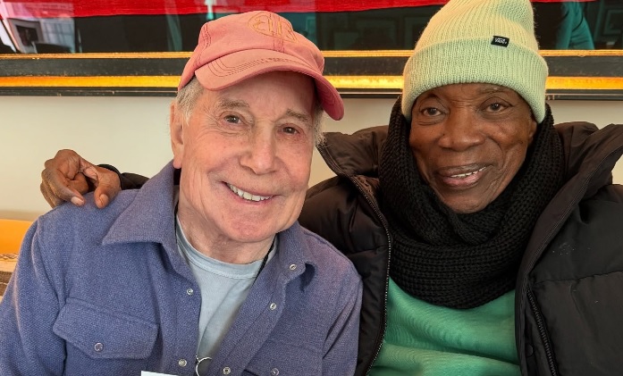 Paul Simon e Milton Nascimento em Nova York (05/02/2024)