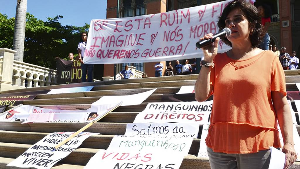 protesto-interna030.jpg “BASTA!” - Nísia Trindade lidera protesto na época em que comandava a Fiocruz: agora, a atual ministra acionou a PF