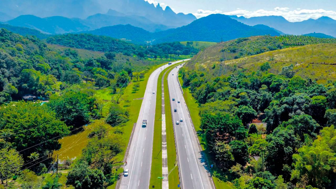 Trecho de rodovia federal entre Rio e Minas gerais administrado pela EcoRioMinas