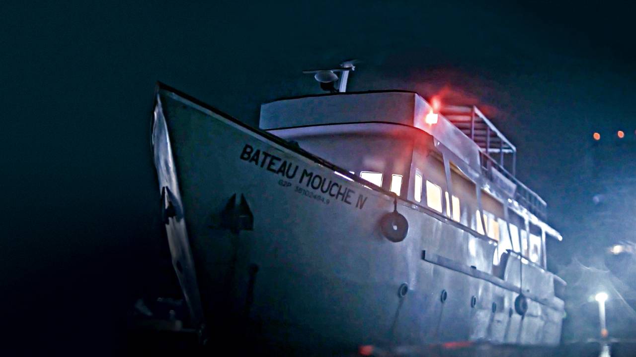 A JUSTIÇA TARDA - O barco recriado na produção: vítimas incluíam uma estrela das novelas da Globo