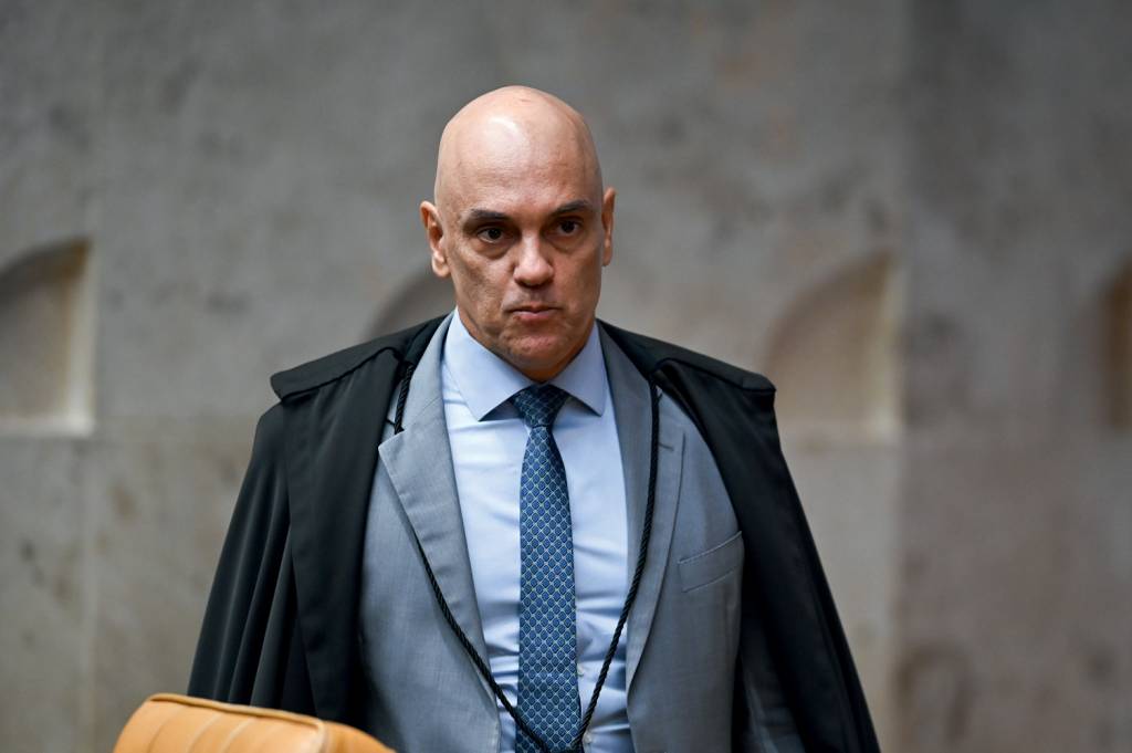 Alexandre de Moraes È impedido no EUA Alexandre de Moraes, ministro do Supremo Tribunal Federal