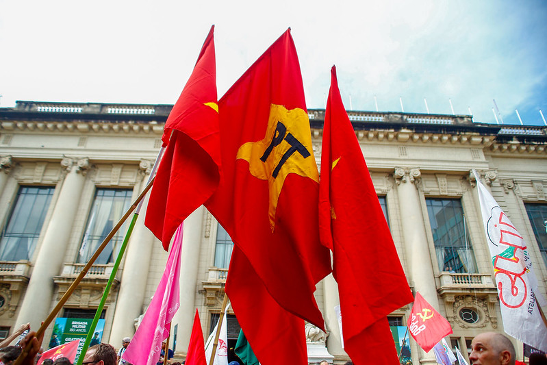 Bandeira do Partido dos Trabalhadores (PT)