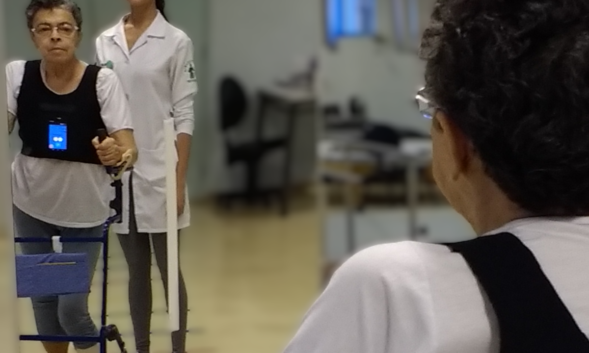 Os testes foram conduzidos em um centro de reabilitação e os pacientes foram consultados