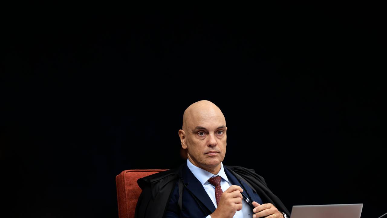 Ministro Alexandre de Moraes na sessão da 1ª Turma do STF
