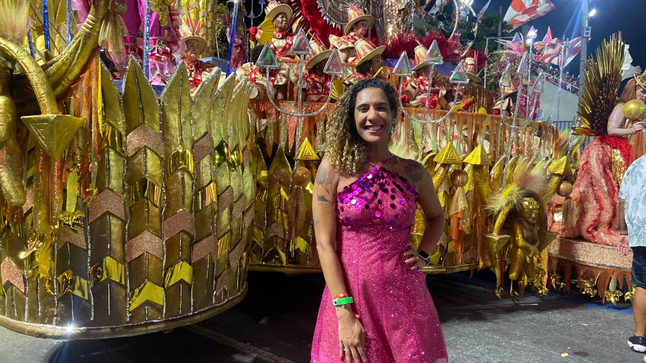 Ministra da Igualdade Racial, Anielle Franco, desfilou em duas escolas do Grupo Especial no Carnaval 2025. 03/03/2025
