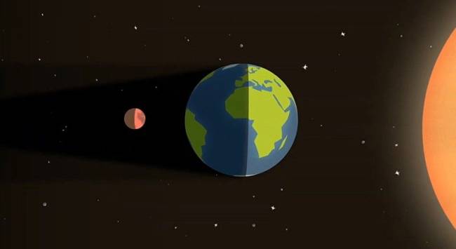 Lunar_Eclipse-1 A Lua fica na sombra da Terra no eclipse lunar