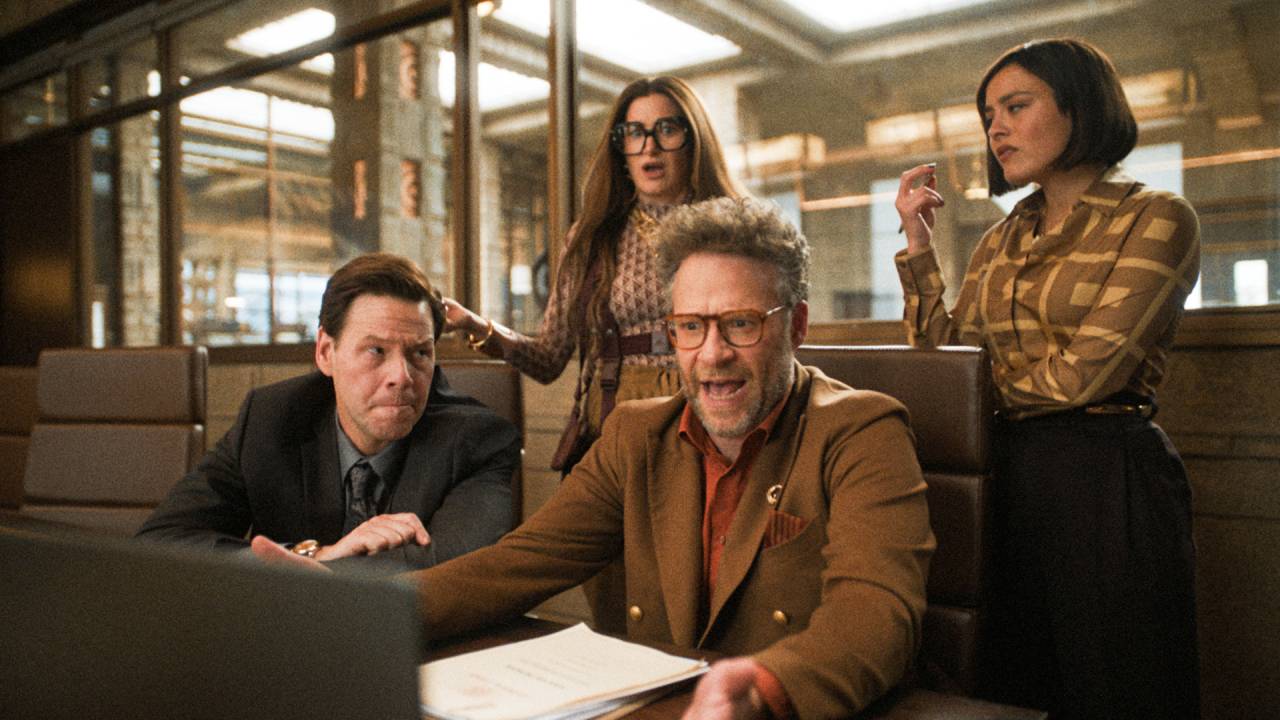 HUMOR AFIADO - Seth Rogen (centro) e cia. na série: bastidores de Hollywood