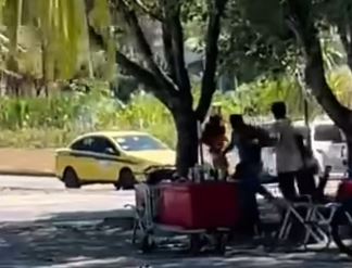 Vendedor de coco no Rio foi preso por tentativa de homicídio após tentar esfaquear homem no Aterro do Flamengo