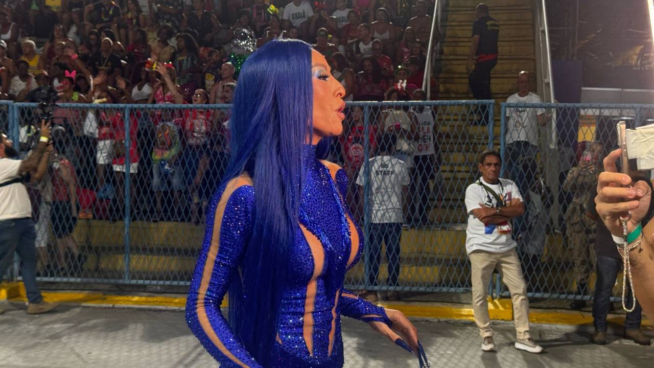 Sabrina Sato, durante propaganda na Marquês de Sapucaí, no Rio de Janeiro. 02/03/2025