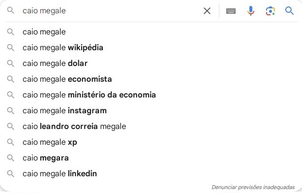 Buscas feitas no Google em 7 de março de 2025