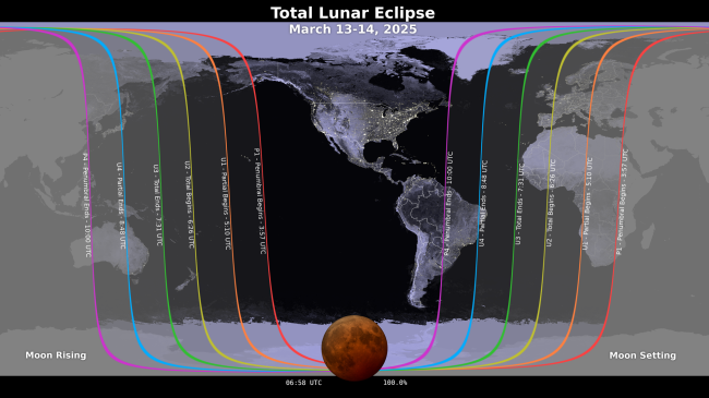 Mapa da Nasa mostra de onde será possível ver o eclipse