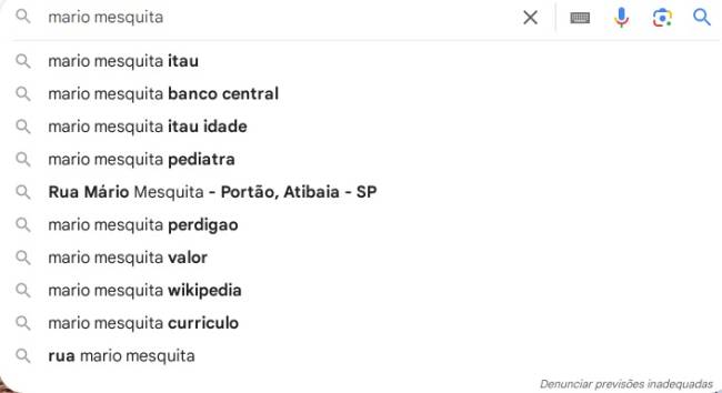 Buscas feitas no Google em 7 de março de 2025
