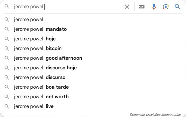 Buscas feitas no Google em 7 de março de 2025