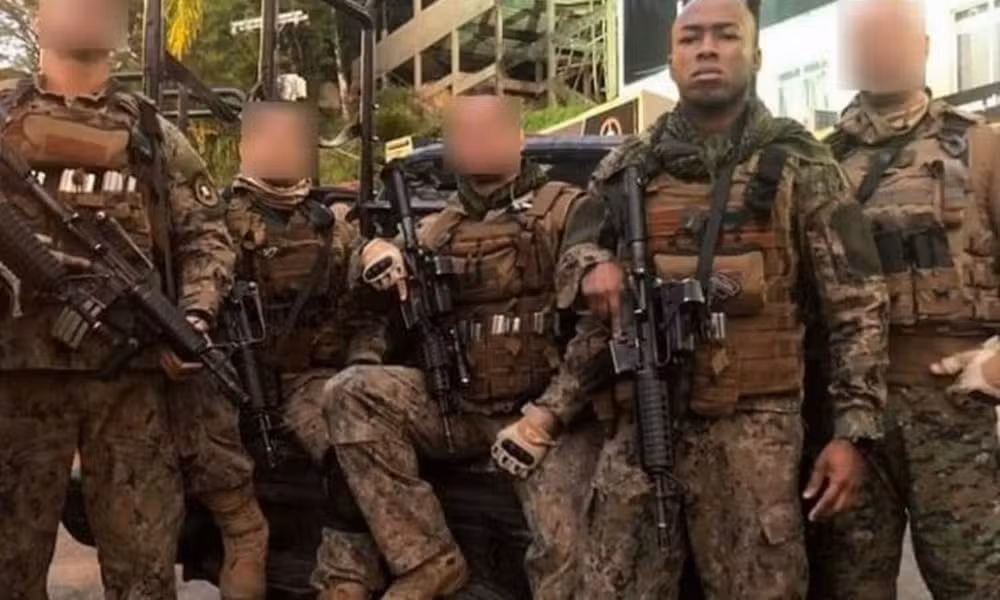 Ronny Pessanha durante operação do Bope