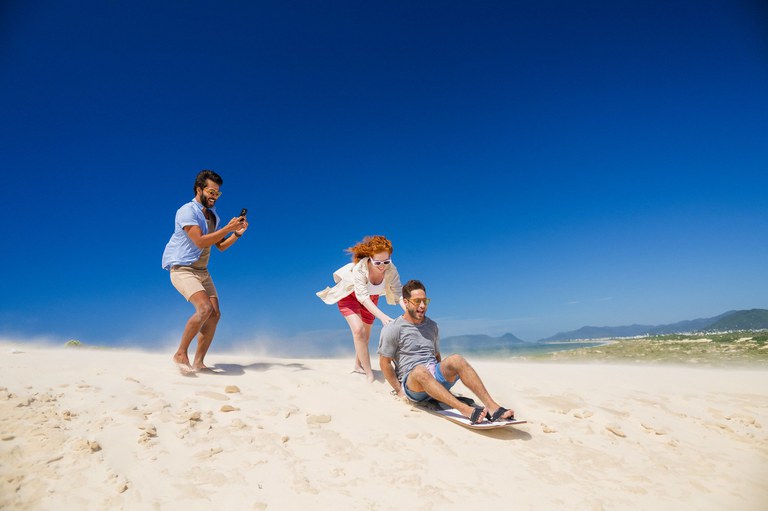 Turistas em solo brasileiro