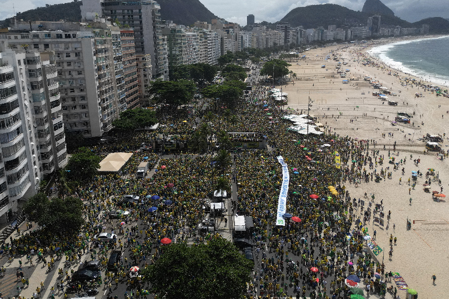 Qual o público do ato de Bolsonaro no Rio? Estimativas variam em até 2000%