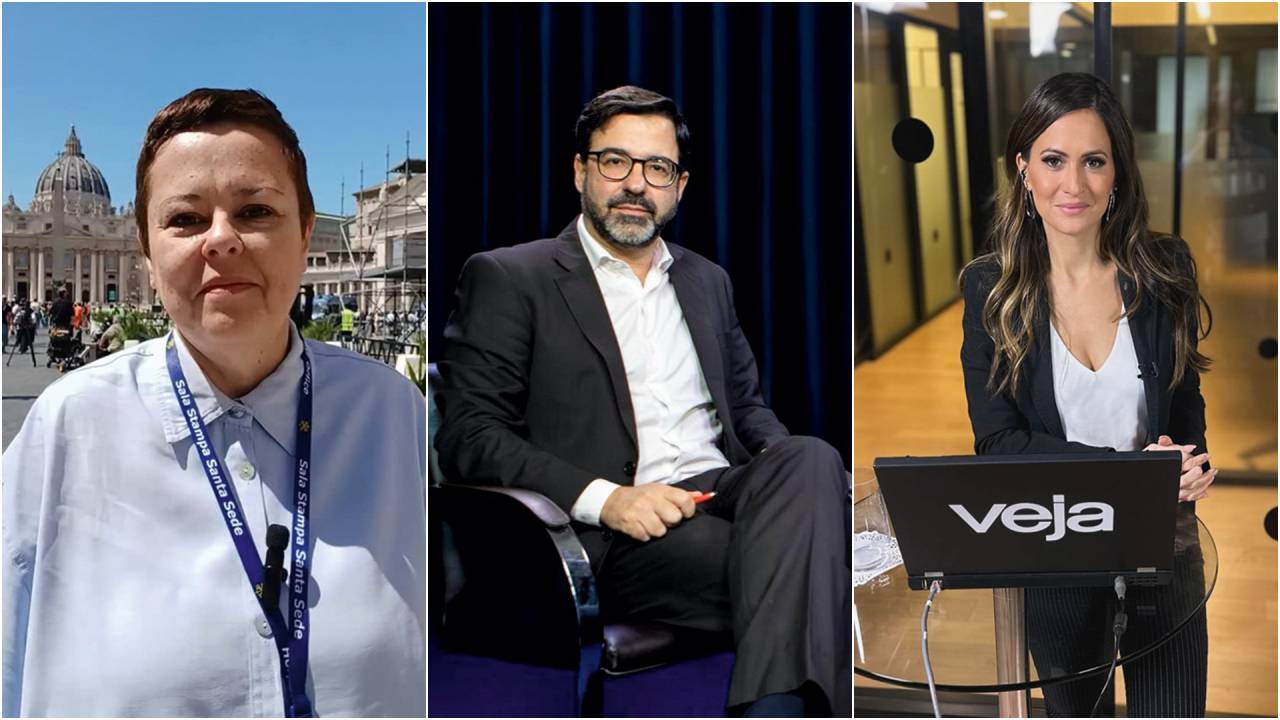 EQUIPE - Cinthia Rodrigues, em Roma, Ricardo Ferraz e Marcela Rahal: cobertura intensa em várias plataformas