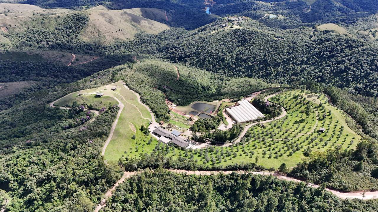 Foto aérea do Prana Park, local onde será realizado o FAM Festival em Campos do Jordão (SP)