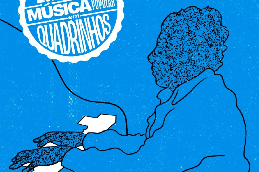Capa de 'MPQ - Música Popular em Quadrinhos', da Editora Brasa