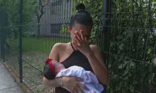 Kathelen Tavares: mãe acreditava, após exames, estar grávida de gêmeos, mas deu à luz apenas um filho