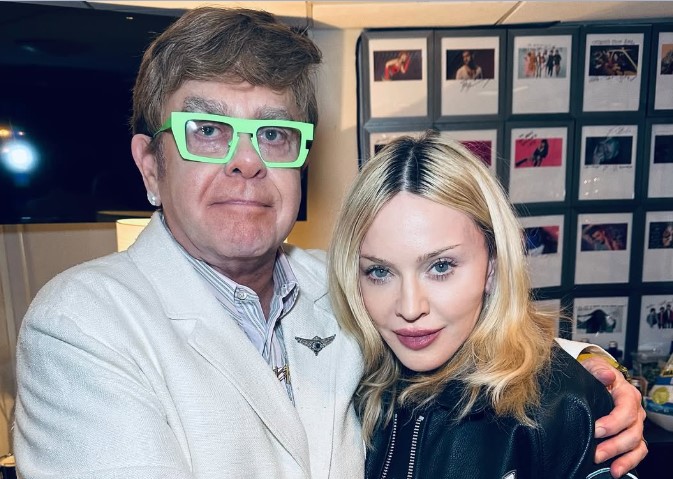 Como Madonna e Elton John fumaram ‘cachimbo da paz’ após rixa de décadas