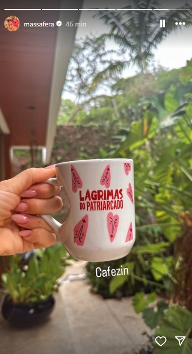 Print Grazi Massafera Story do Instagram de Grazi Massafera, após polêmicas envolvendo seu ex-marido Cauã Reymond