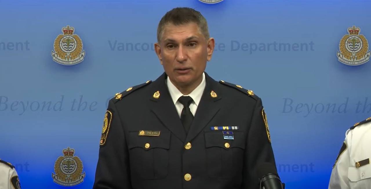 Steve Rai, chefe interino da Polícia de Vancouver
