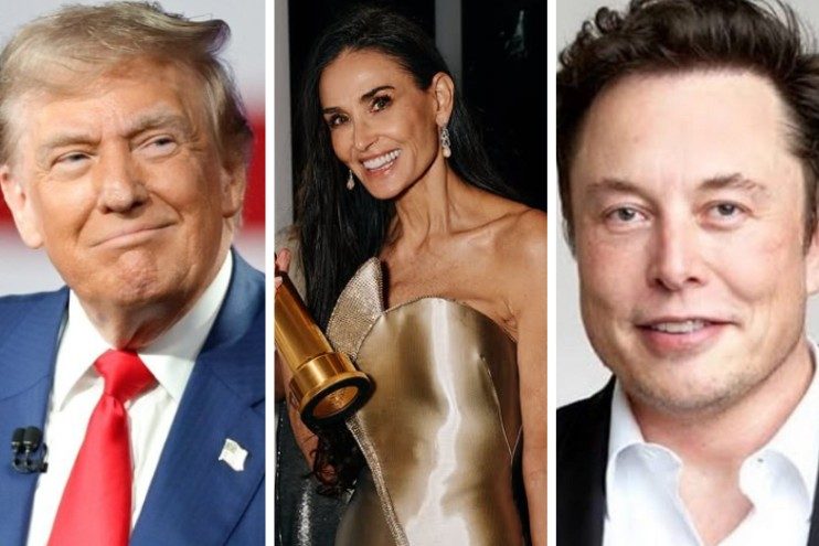 Donald Trump, Demi Moore e Elon Musk estão na lista das 100 pessoas mais influentes do mundo