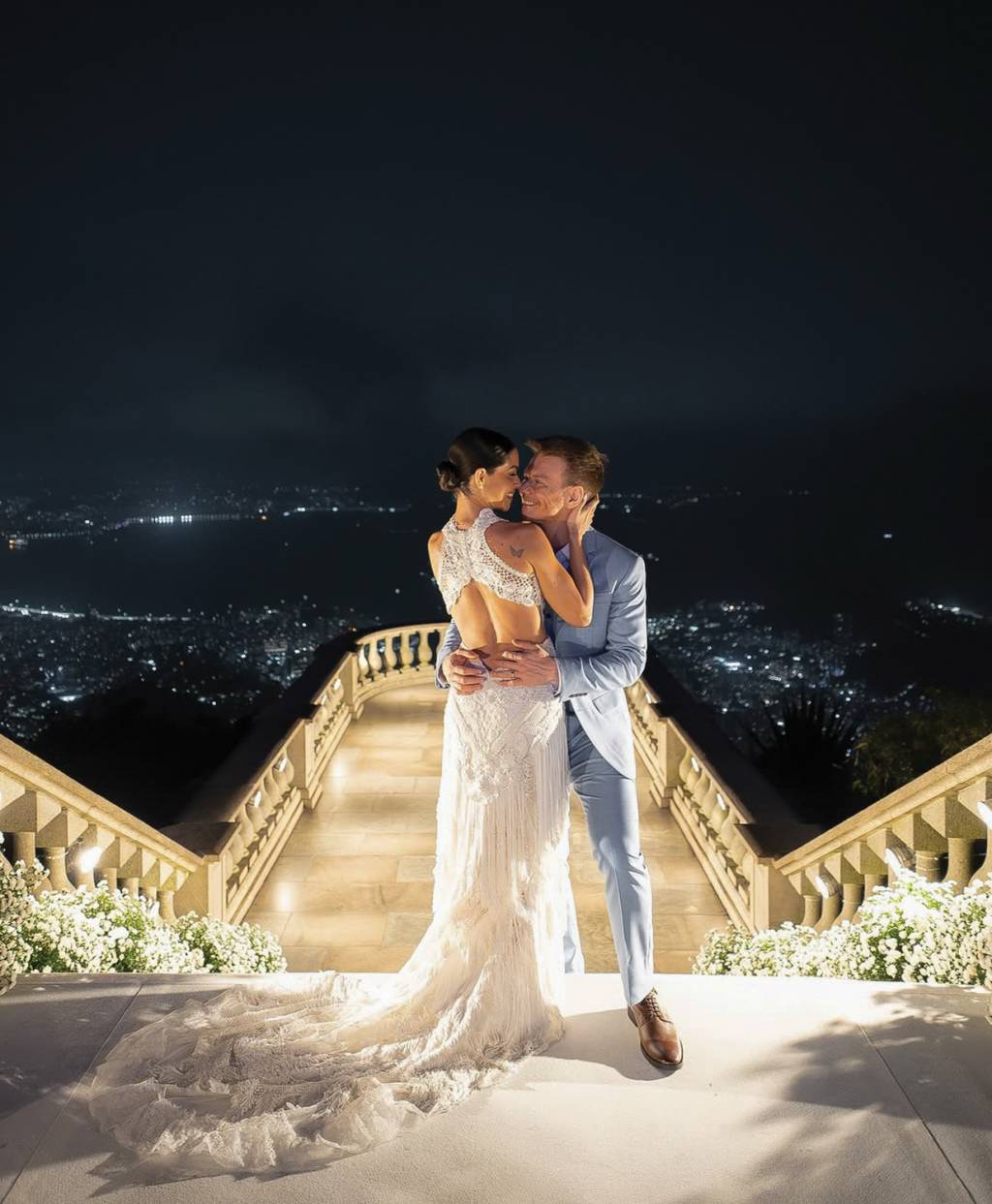 instagram @tatafersoza PRIVADO - Festa de Michel Teló lá em cima, em 2024: autorização incômoda