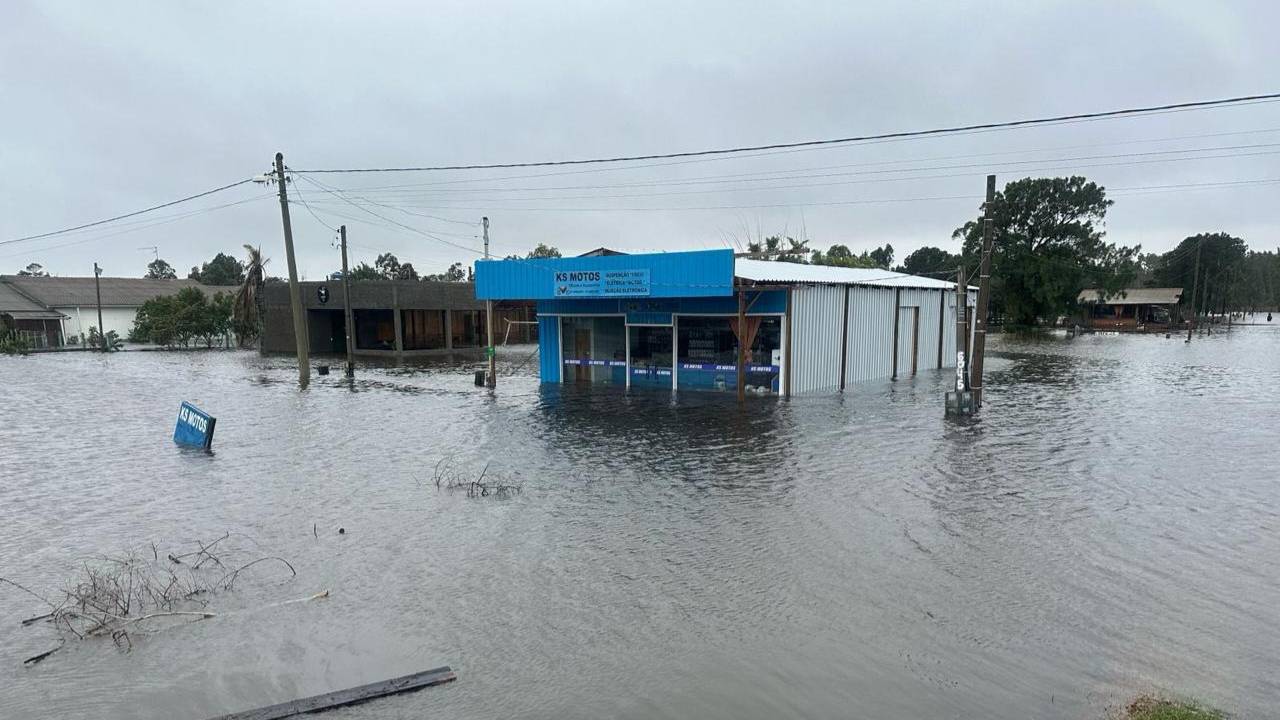 Município de Mostardas enfrenta alagamentos nesta quinta-feira, 29