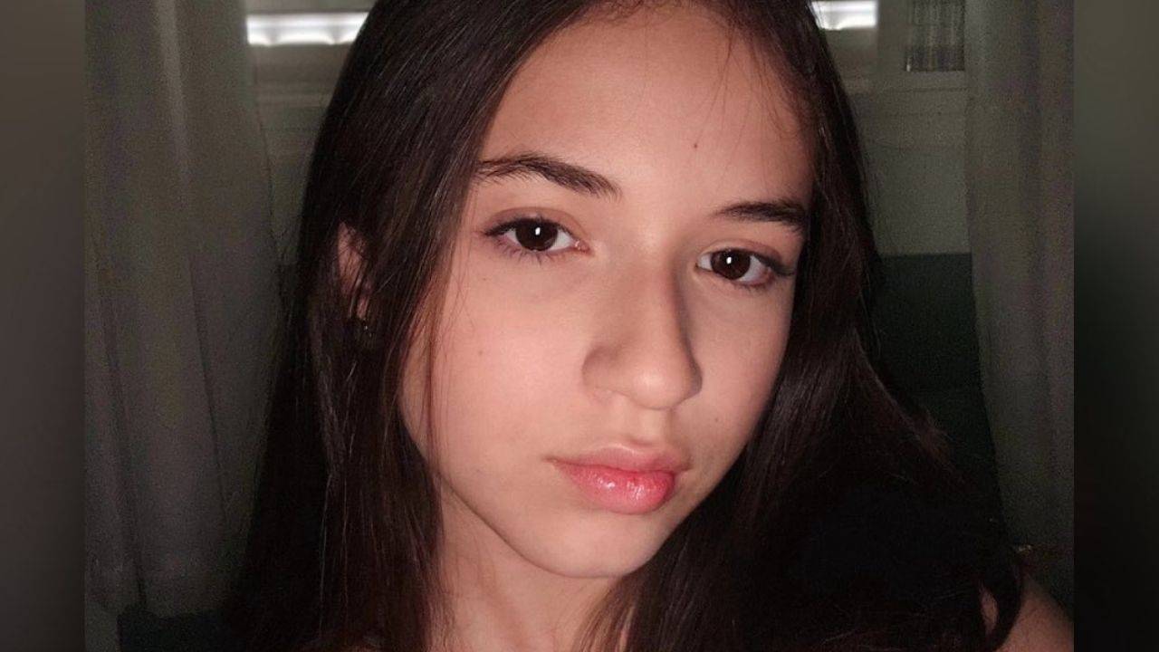 A estudante Melissa Campos, 14 anos, que foi morta por colega de classe dentro da sala de aula, em Uberaba (MG)