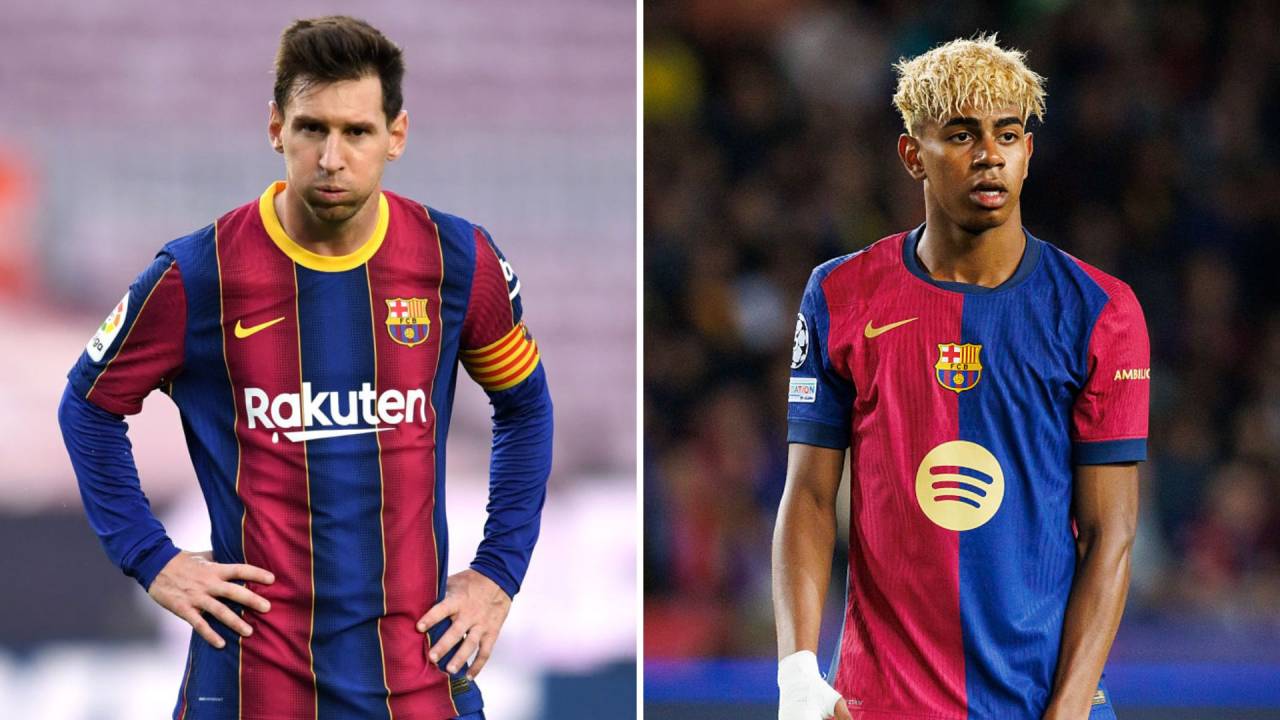 Lionel Messi e Lamine Yamal