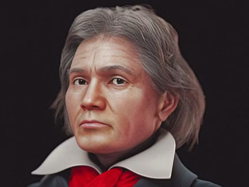 Rosto de Beethoven é recriado em 3D por brasileiro