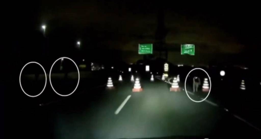 Vídeo: Motorista escapa de bloqueio falso de bandidos em rodovia de SP