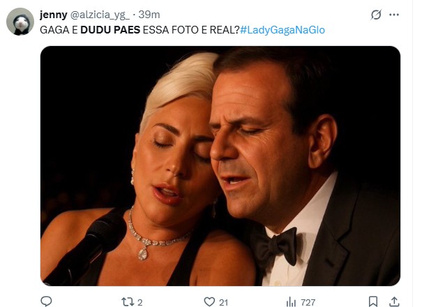 Meme de Lady Gaga com Eduardo Paes