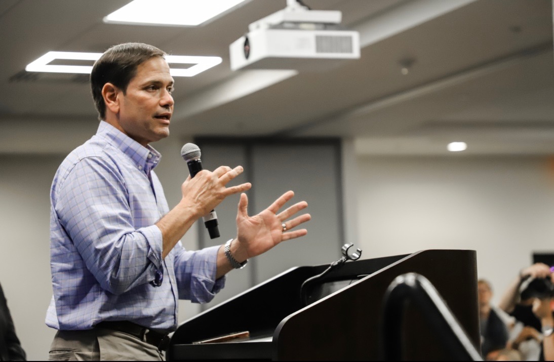 O secretário de Estado do governo Donald Trump, Marco Rubio