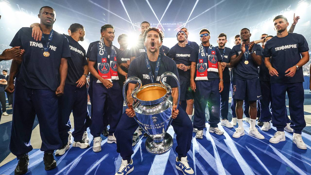 EUROPEUS - O PSG, vencedor da Champions League: favorito ao título