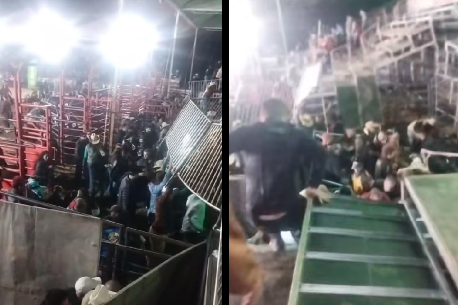 Arquibancada desaba antes de show de Gian e Giovani; 60 ficam feridos