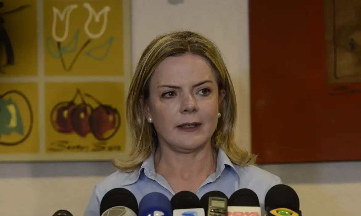 A ministra das Relações Institucionais, Gleisi Hoffmann