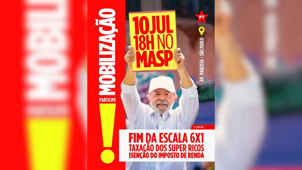 Com Lula em alta, PT decide embarcar em ato por taxação de super-ricos