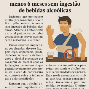 alcool e infiltracao