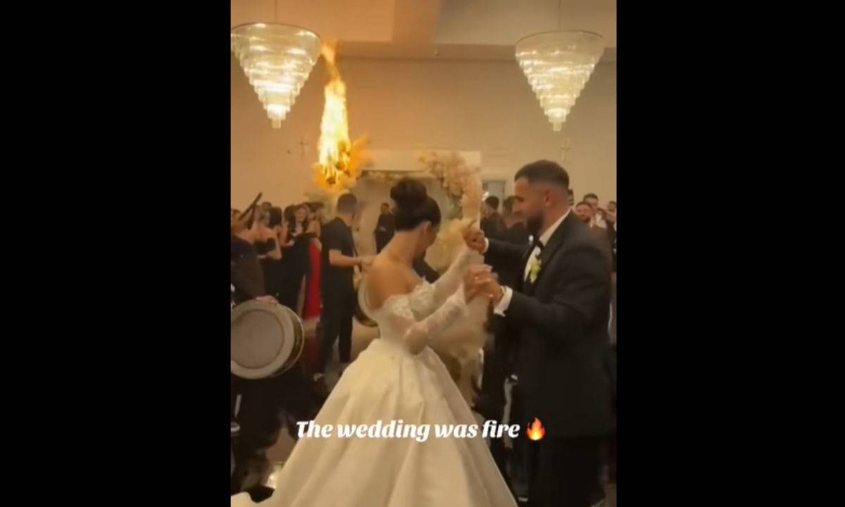 O casamento que pegou fogo