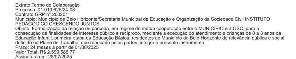 PBH oficializou convênio com ONG de condenado