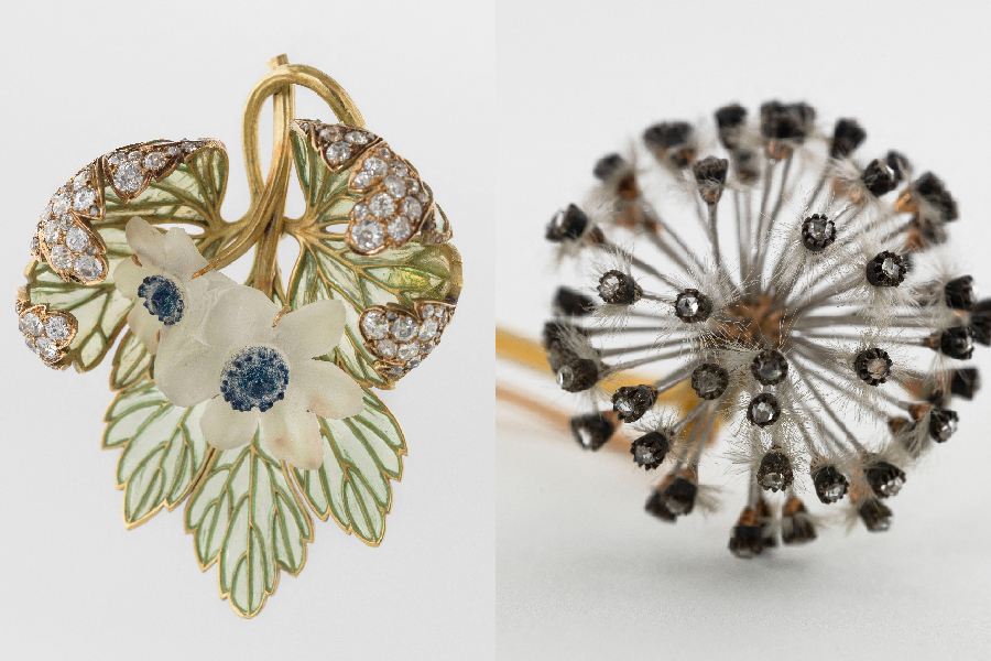 Joias da exposição ‘Dessins de bijoux, les secrets de la création’, em Paris