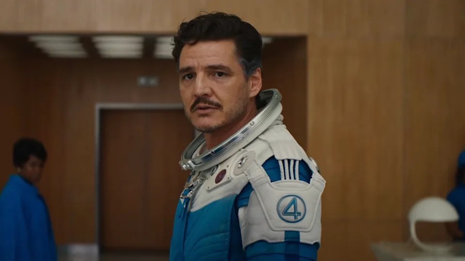 Pedro Pascal em 'Quarteto Fantástico: Primeiros Passos' -