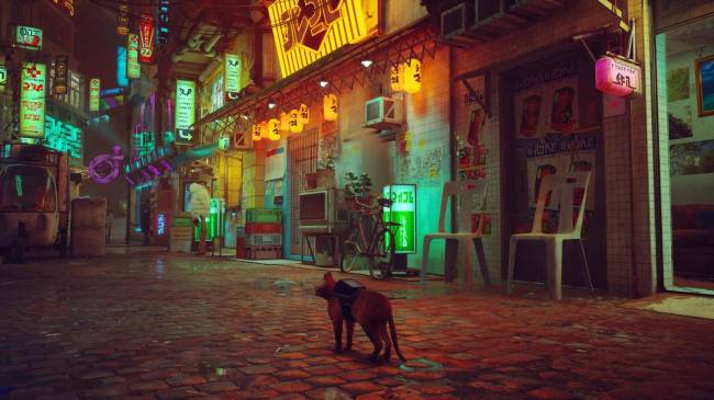 Stray tem uma estética cyberpunk