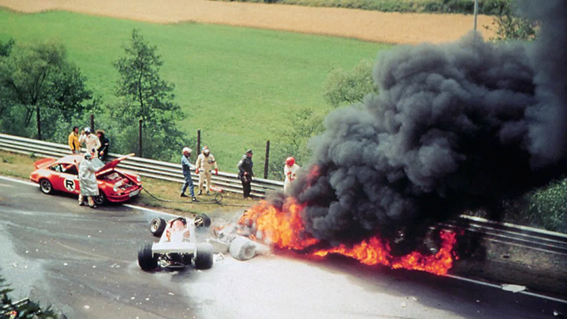 DRAMA -&ensp;O famoso acidente do austr&iacute;aco Niki Lauda em 1976: &ldquo;inferno verde&rdquo;